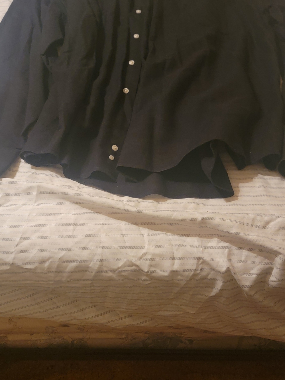 Men's Black Button Down Shirt